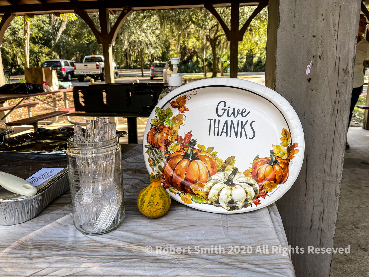 Six Word Saturday: Give Thanks and sanitize those hands