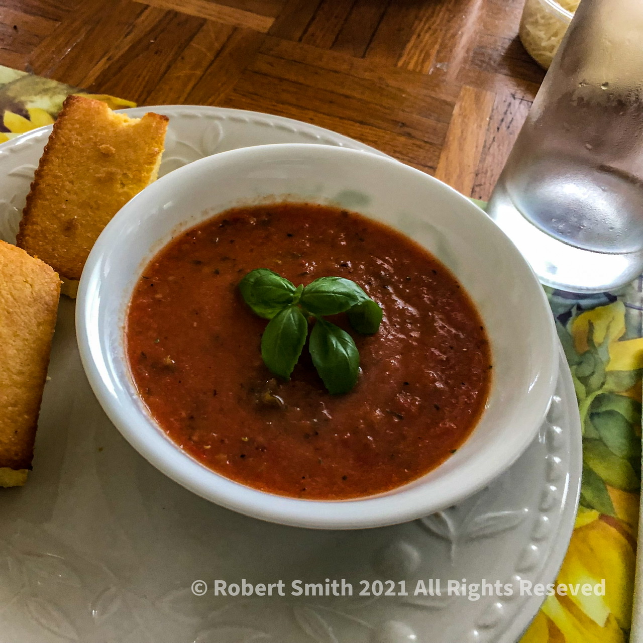 Roasted Tomato and Basil Soup