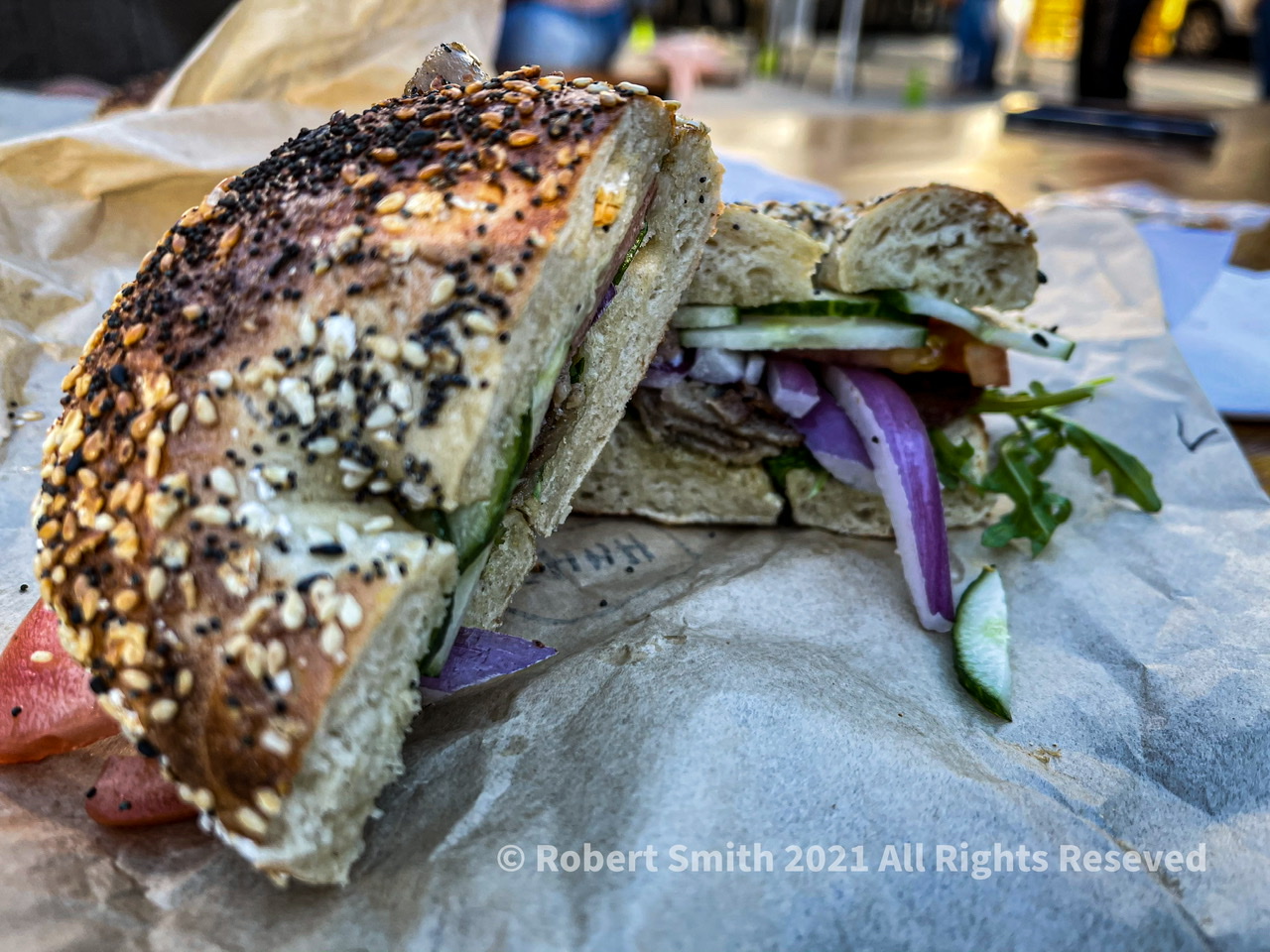 Six Word Saturday: Eating Bagels at Big Bon Bodega
