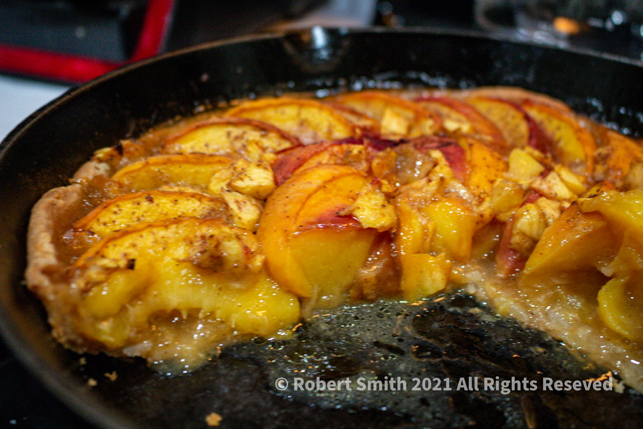 Friday Fun:  Skillet Peach Pie? Heck with a diet until tomorrow!