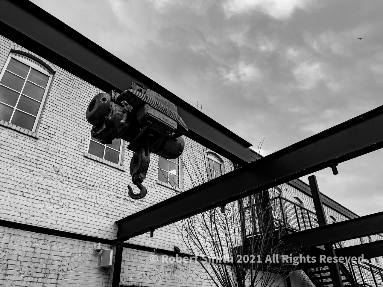 Yale 3 Ton Crane in Monochrome