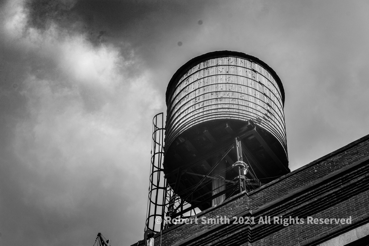 NYC Water Towers in Monochrome #2