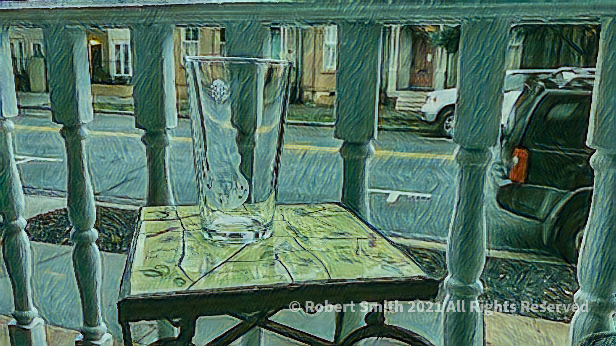 Silent Sunday: Porch Life, A Cool Glass in the South