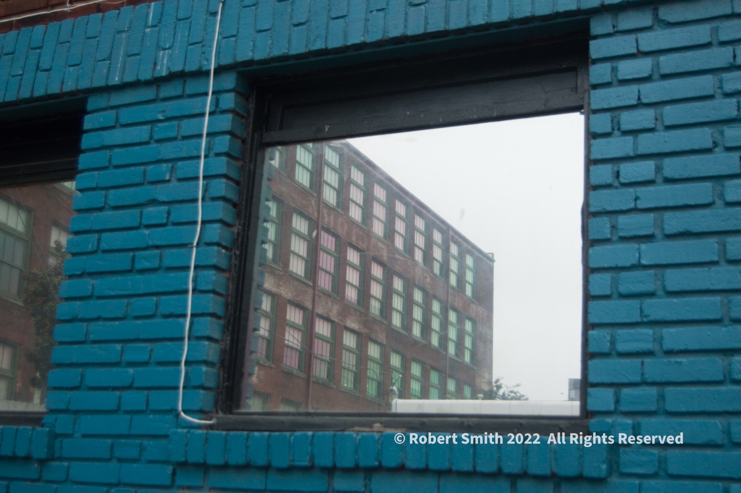Wordless Wednesday: Blue Wall in City