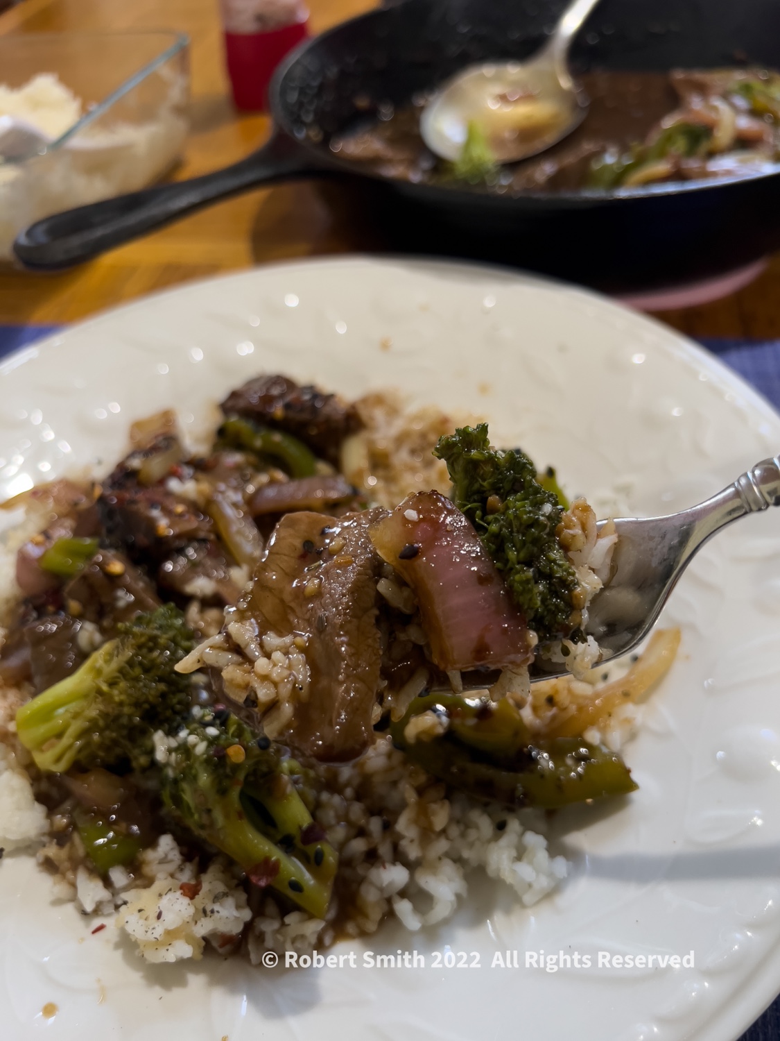 Broccoli and Beef In Garlic Sauce