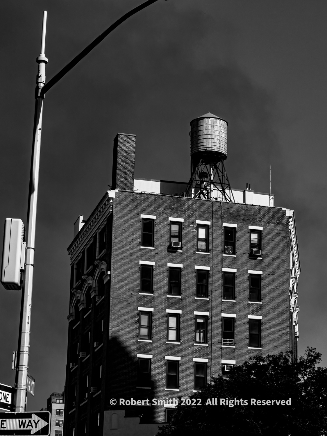 NYC Water Towers in Monochrome #4