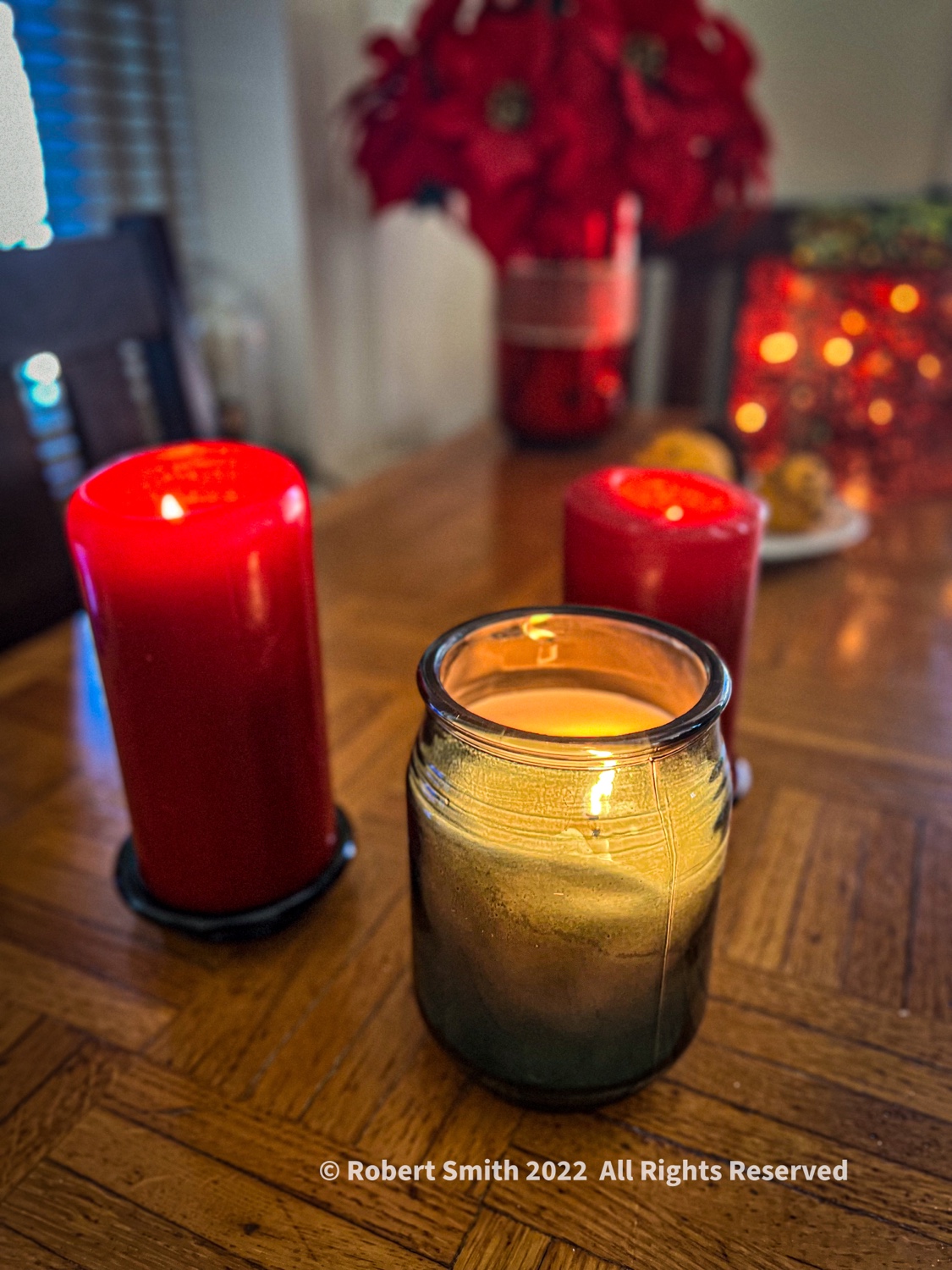 Silent Sunday: Christmas Morning Candles