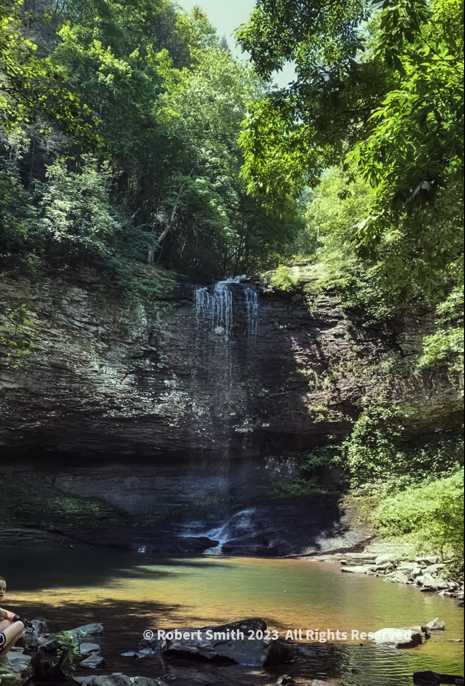 Admiring Cherokee Falls