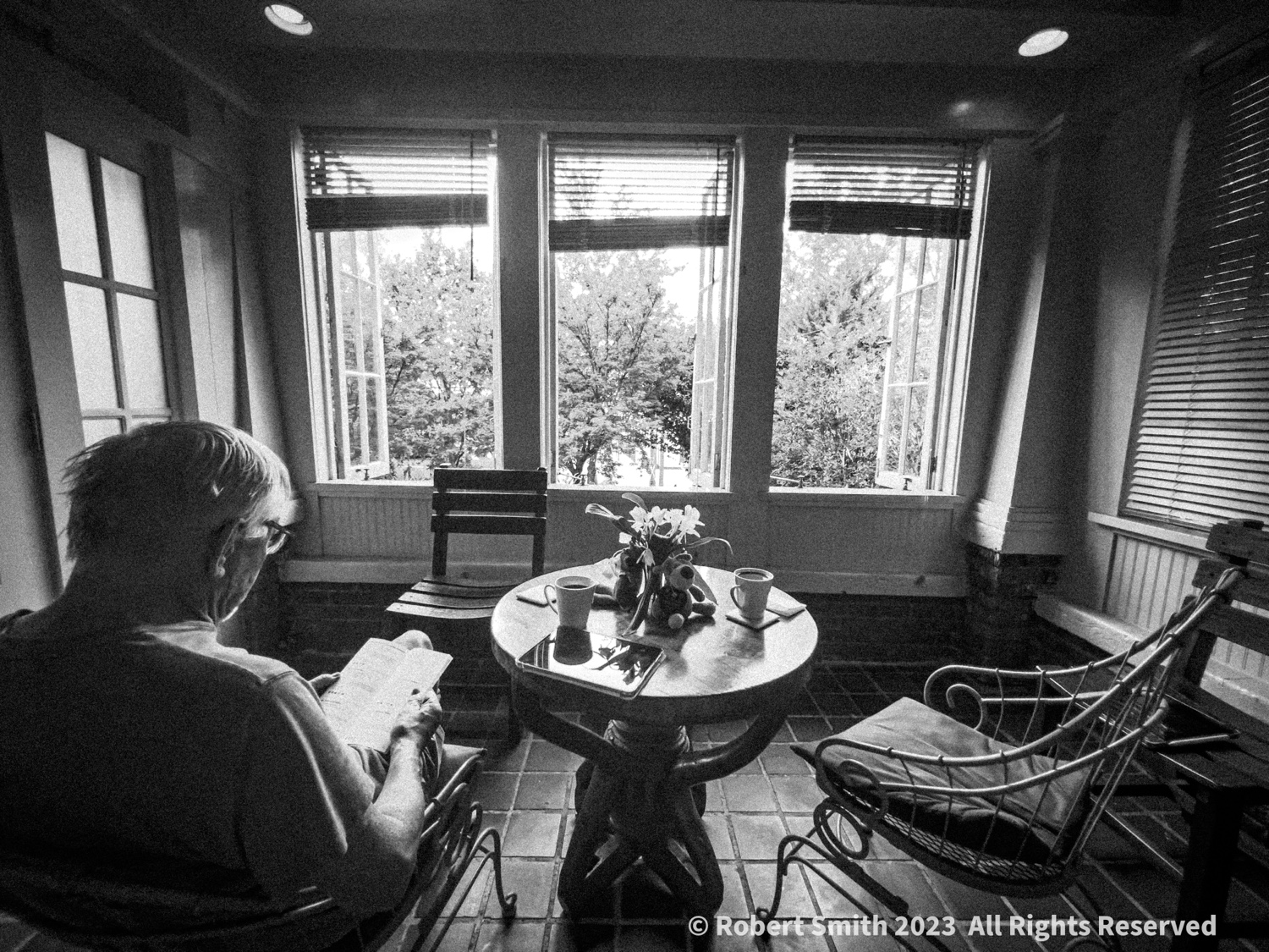 Sunday Patio in Monochrome
