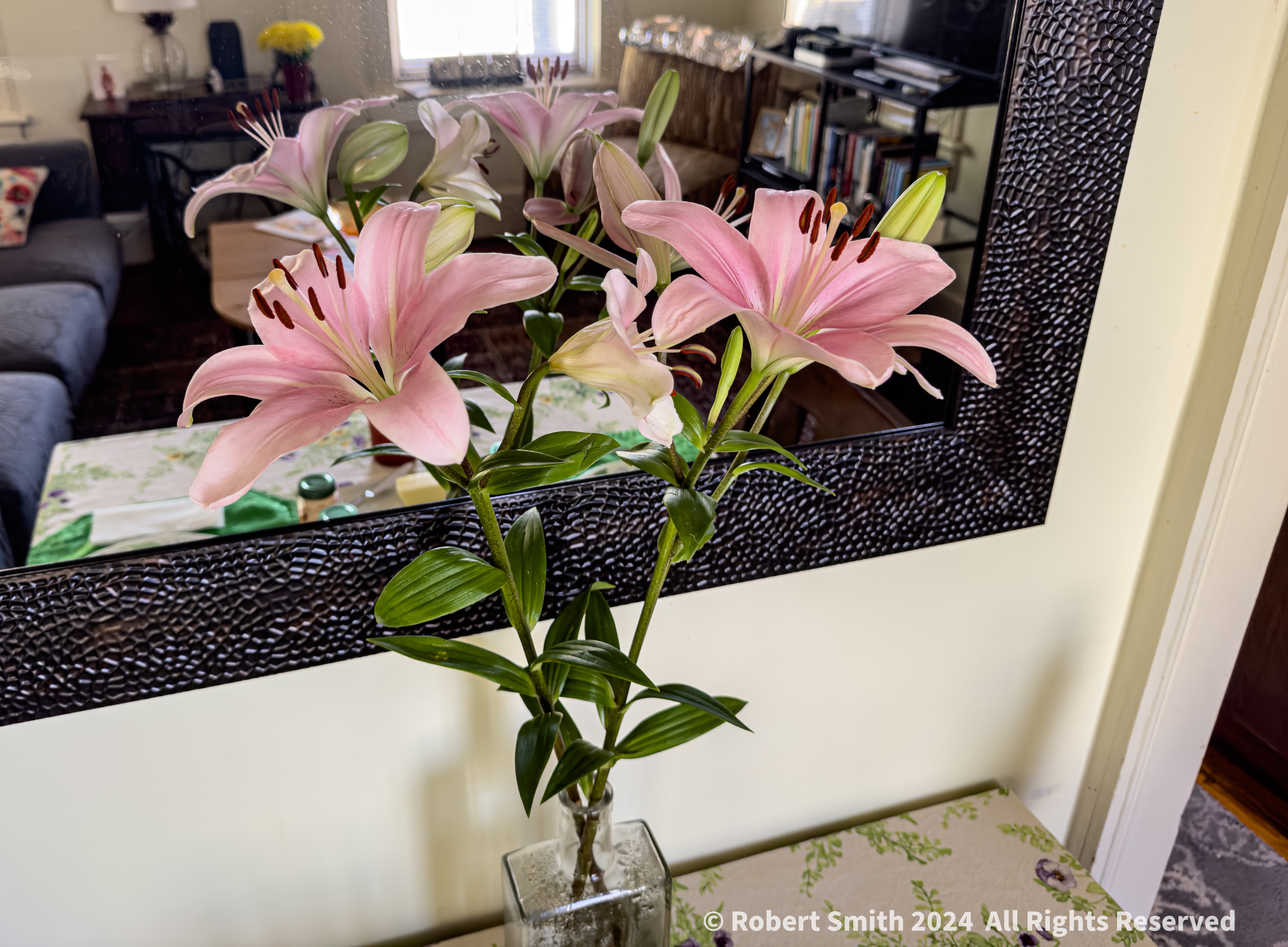Sunday Flowers: Lily and Mirror
