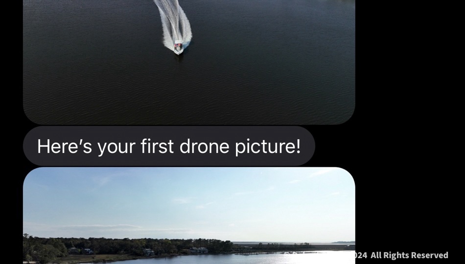 Burnside River seen Drone