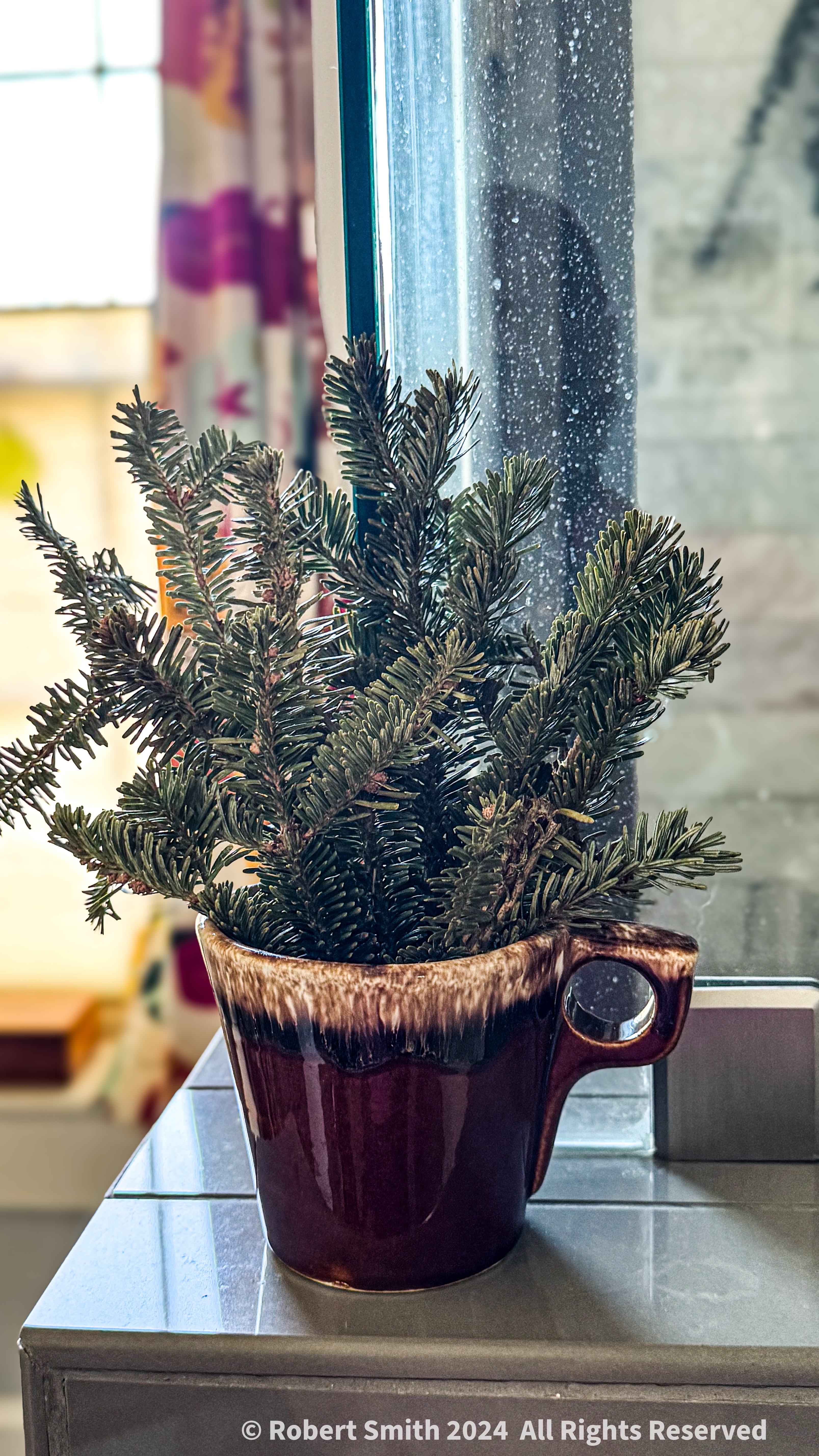 Lavender and Pine in the Bathroom