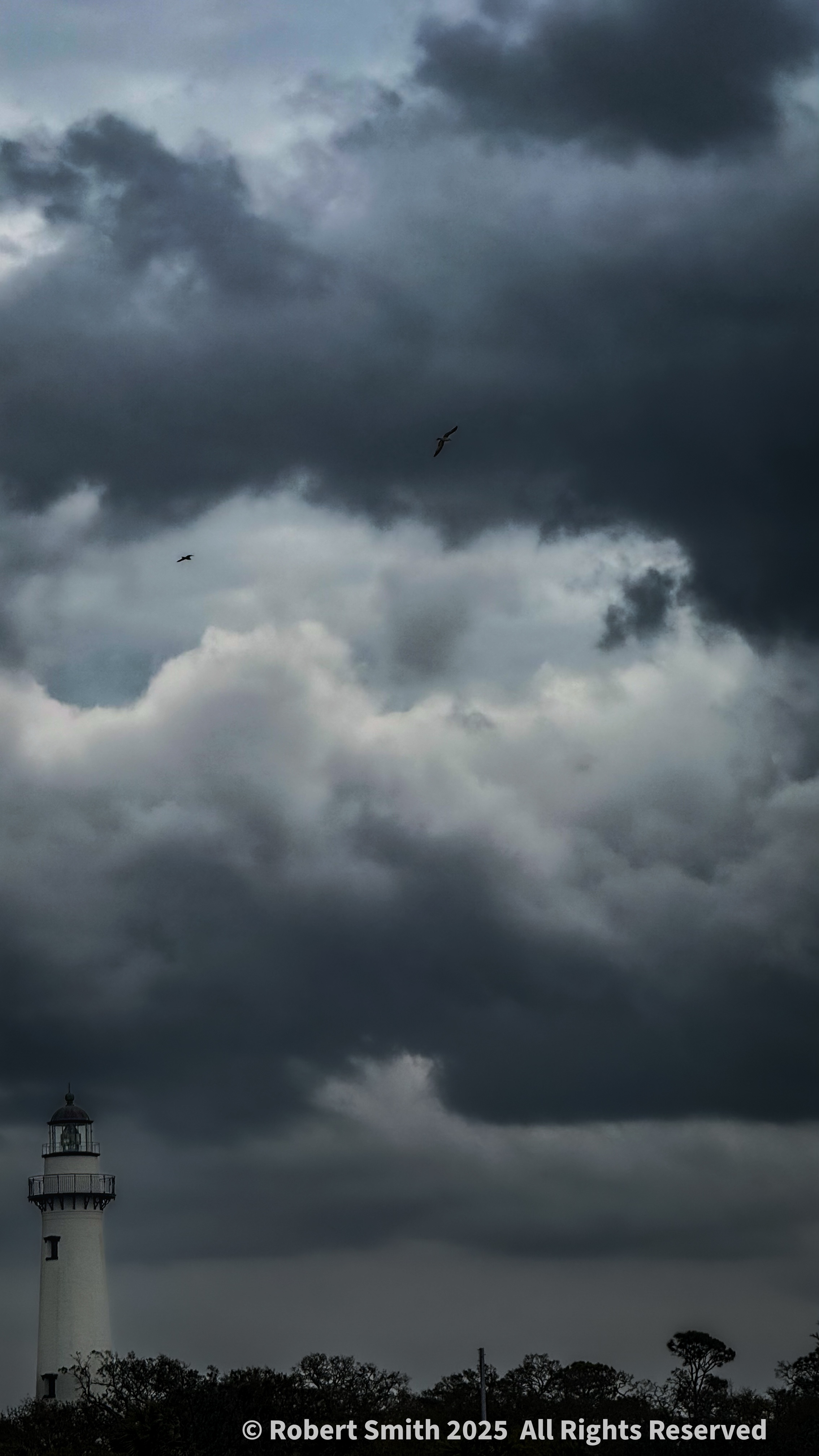 St Simons Lighthouse and Storm