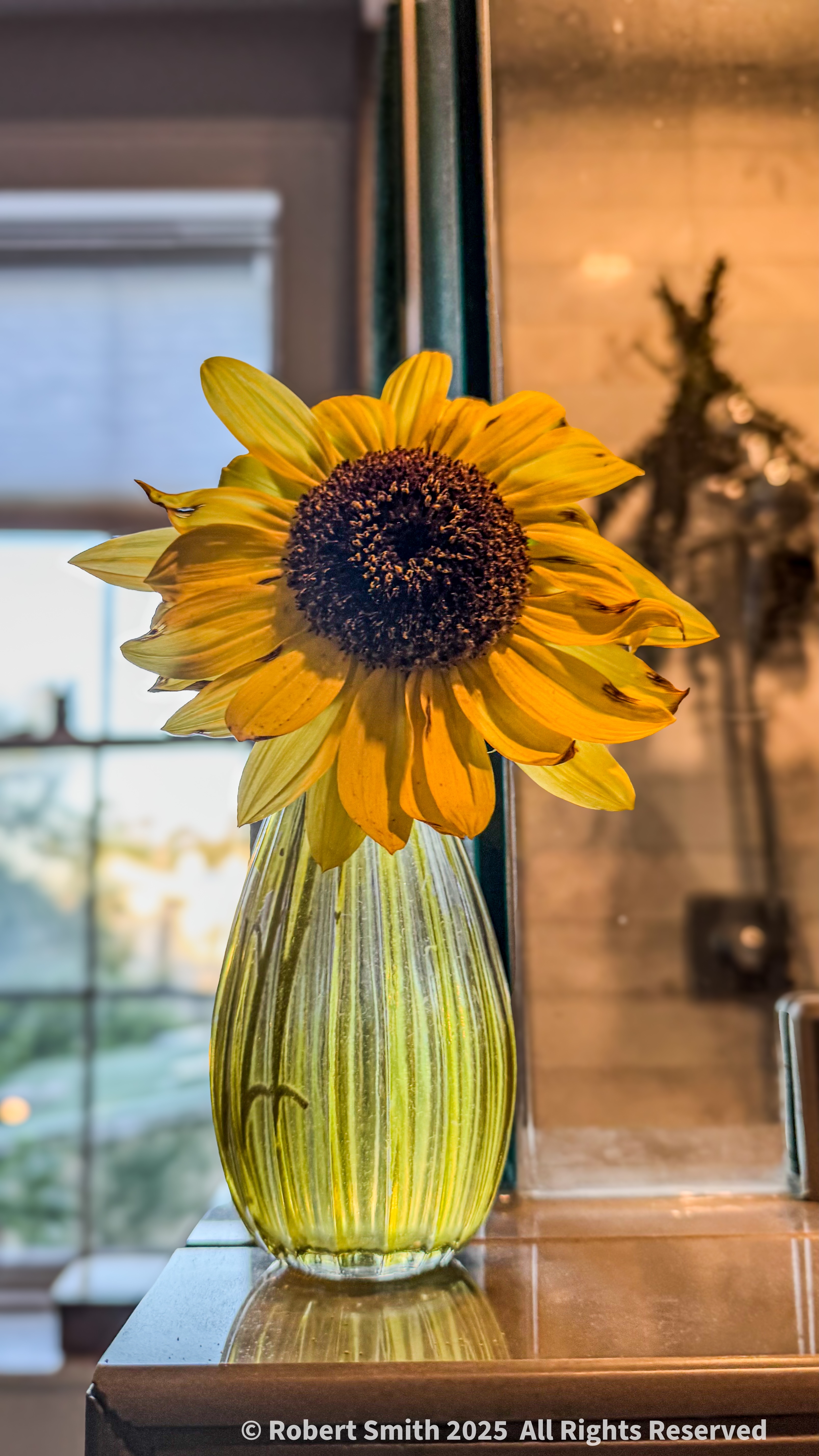 Sunflowers in the Bathroom