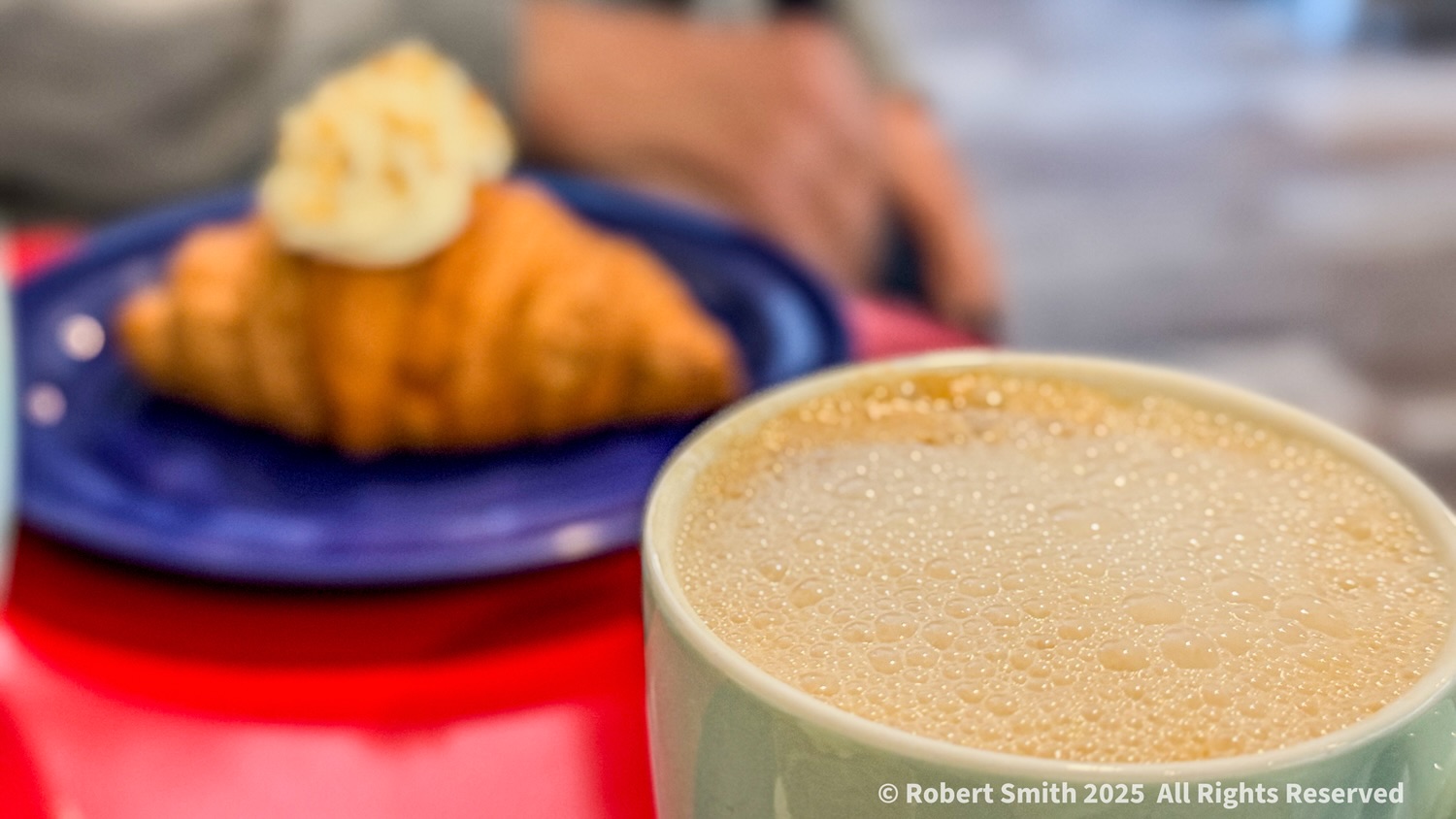 Latte with French Croissant