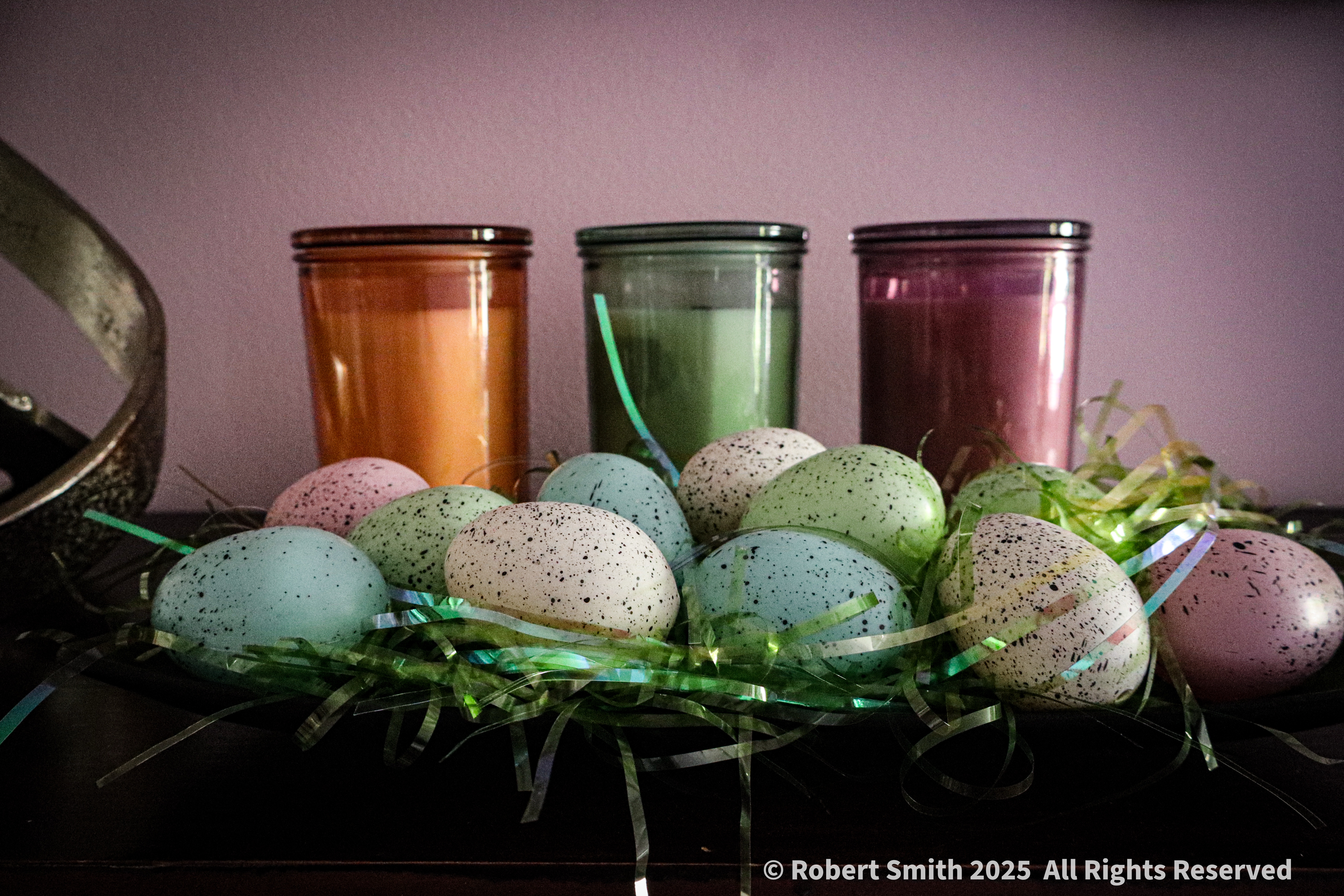 Easter Candles, Easter Eggs and Easter Joy